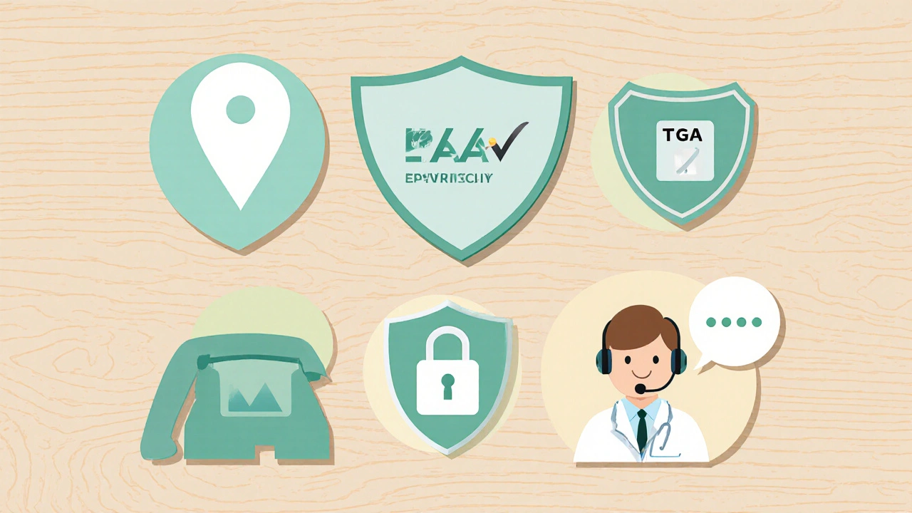 Comparison of reputable pharmacies that ship to Australia
